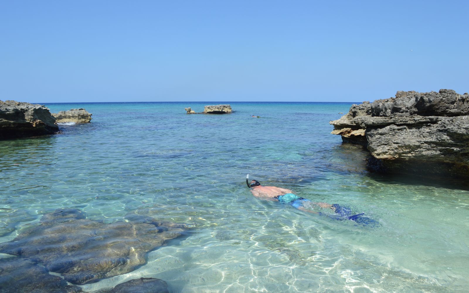 Snorkeling at Chileno Beach on the Corridor