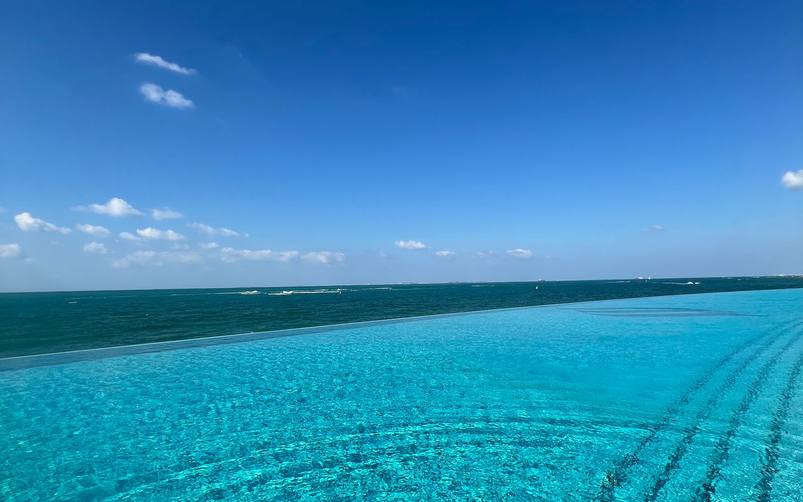 A luxury infinity pool overlooking the sea