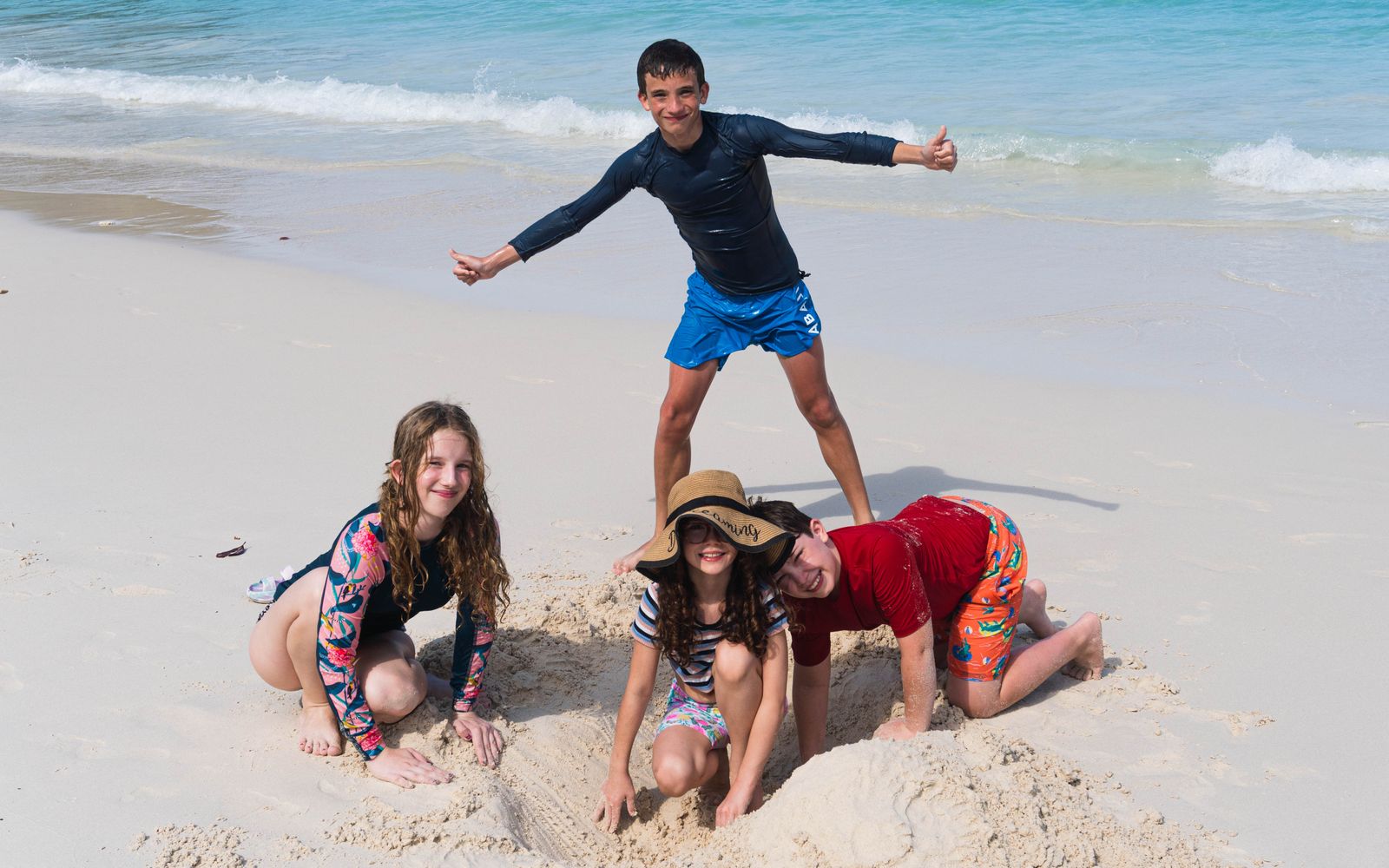 Kids enjoying a Los Cabos beach day