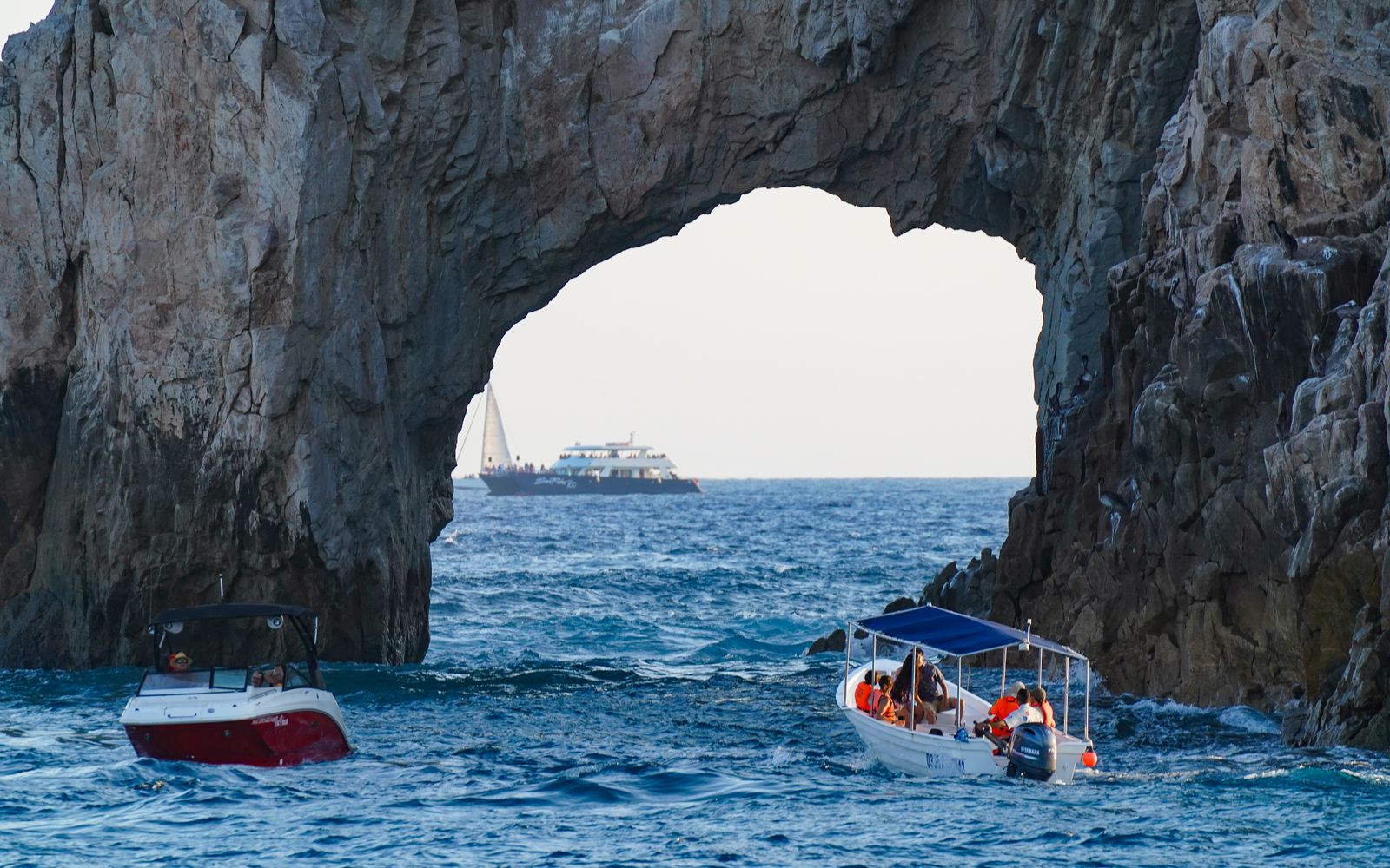A panga boat near El Arco in Cabo