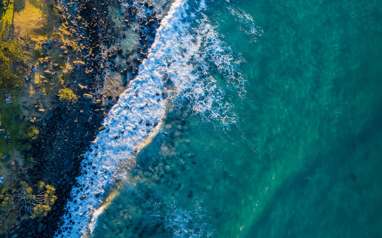 The Los Cabos coastline from the air