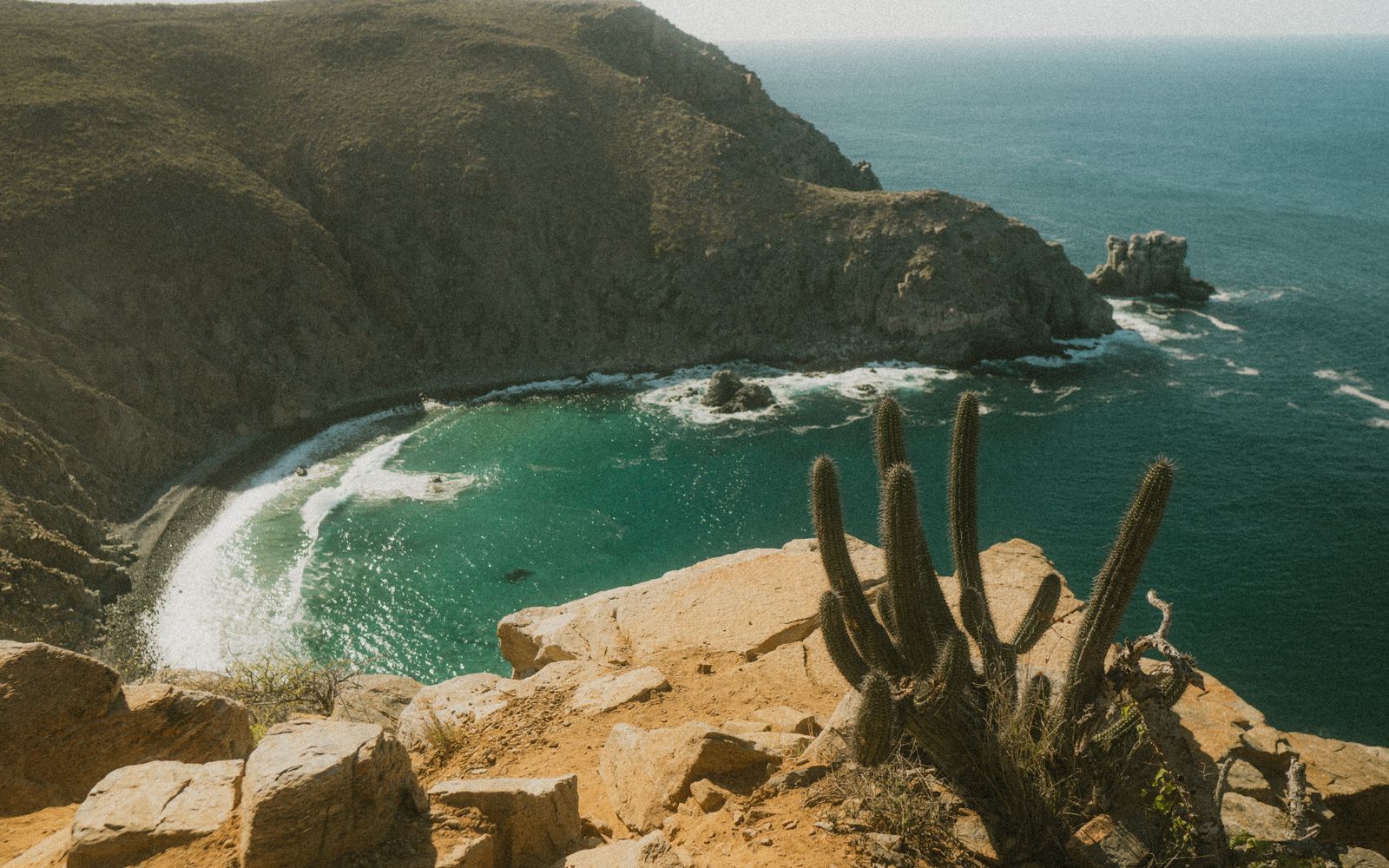 Desert meeting the sea in Baja California Sur